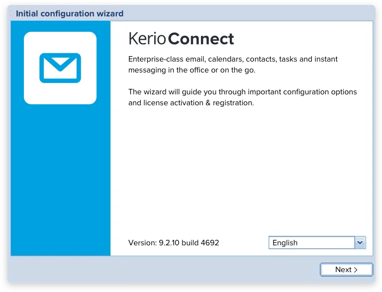 Administração web do Kerio Connect